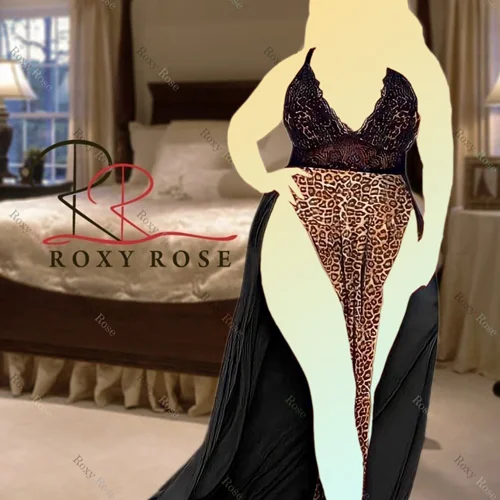 لباس خواب سایز بزرگ پلنگی روکسی رُز 1034 roxyrose