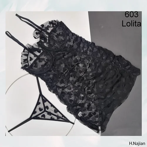 لباس خواب فنردار قلبی لولیتا 603 Lolita