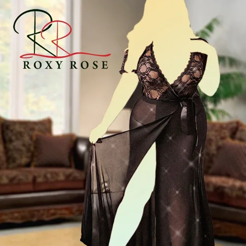 لباس خواب روبدوشامبر بلند سایز بزرگ روکسی رُز 1002 roxyrose