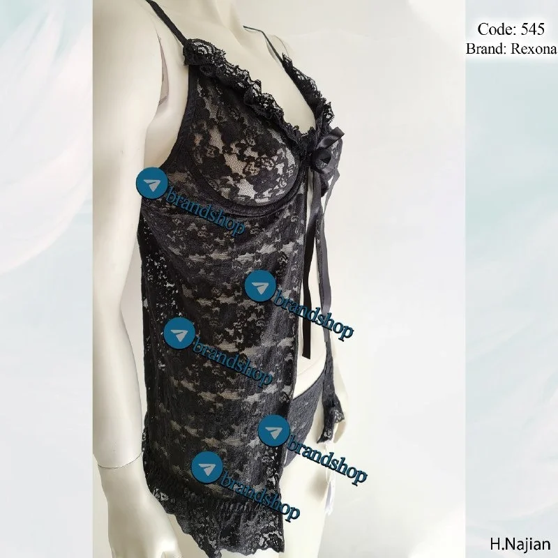 لباس خواب فانتزی فنردار جلو چاکدار 545 rexona