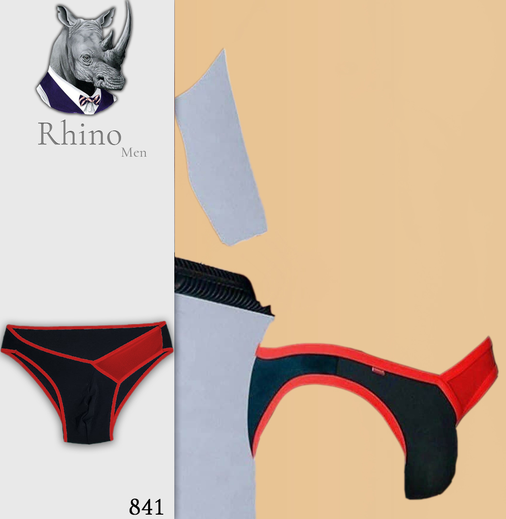 شورت مردانه فانتزی ترکیب پارچه تور و فلامنت راینو 841 rhino