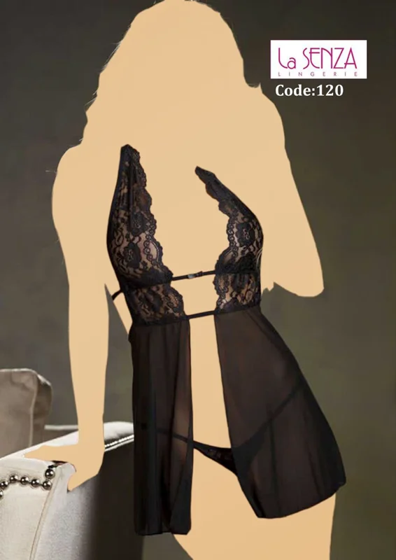 لباس خواب جلو چاکدار لاسنزا 120 la senza