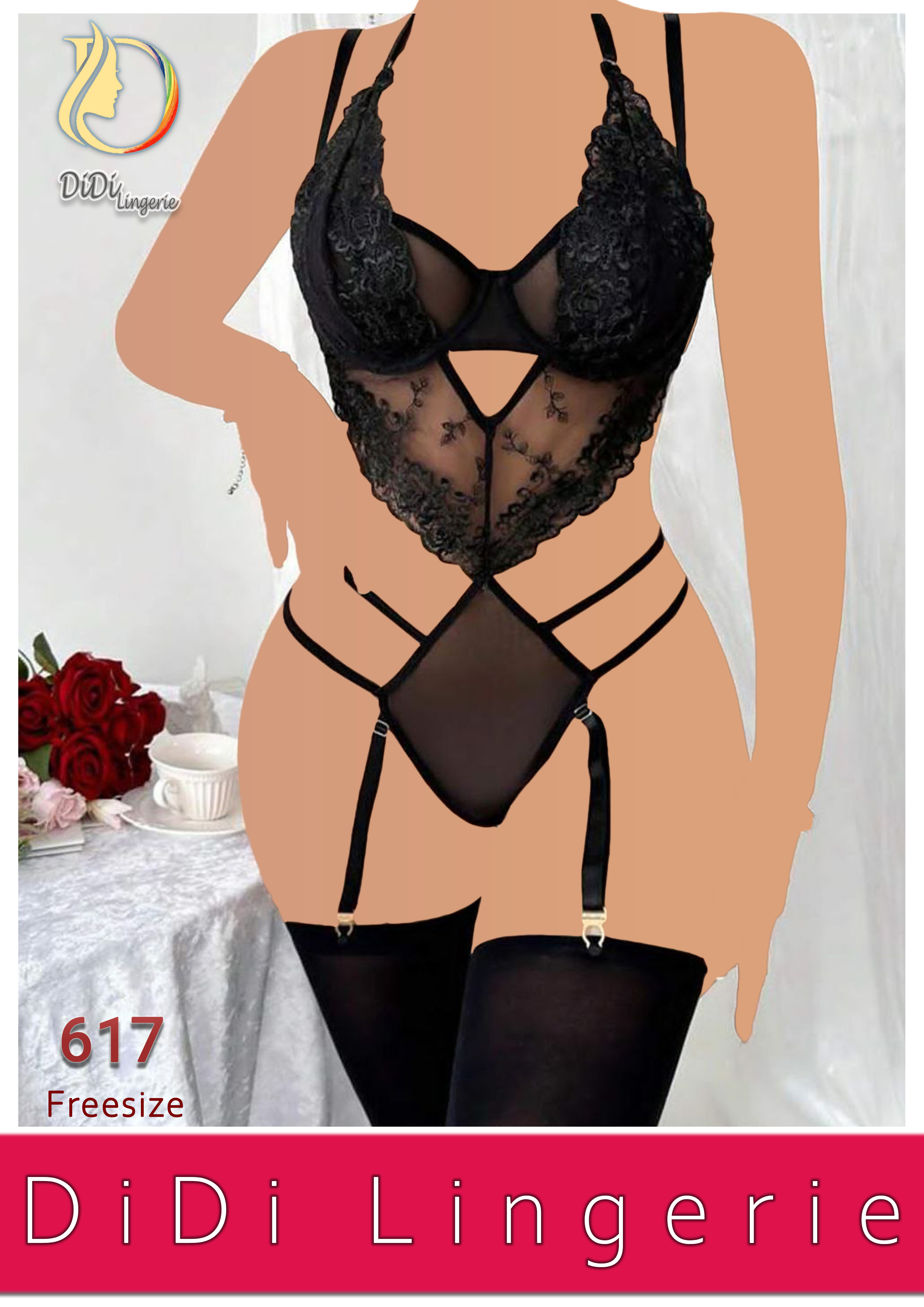 بادی فانتزی سوتینی فنردار دی دی 617 DiDi