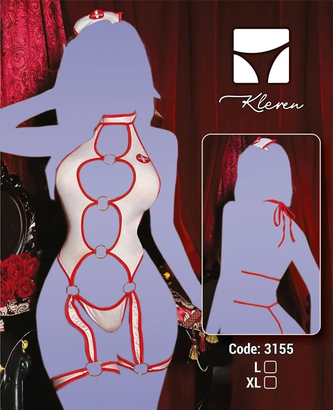 کاستوم پرستاری تل دار کلرن 3155 kleren